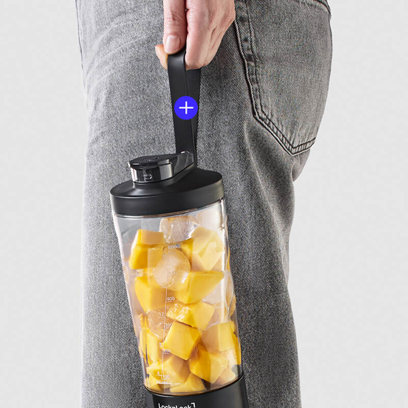 Máy xay sinh tố cầm tay LocknLock dung tích 600ml - Màu đen - EJJ356BLK, , large image number null